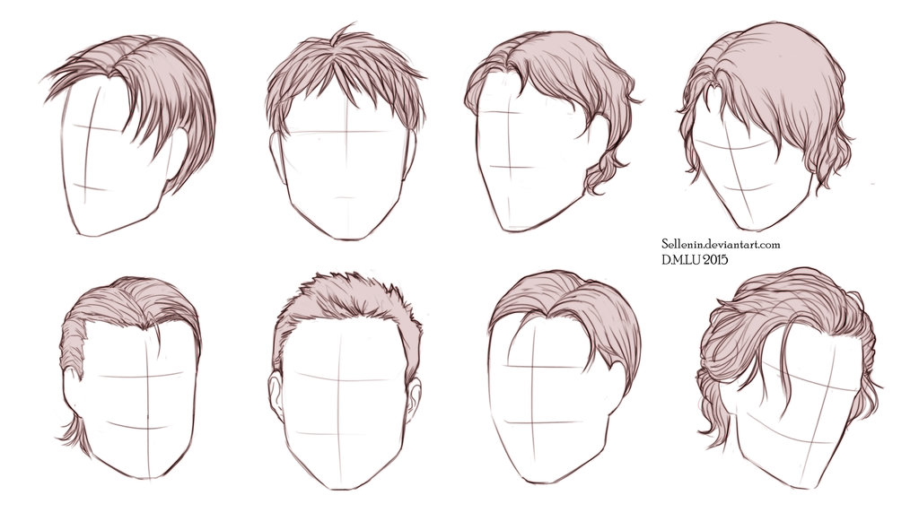 Male Hair Drawing at GetDrawings | Free download