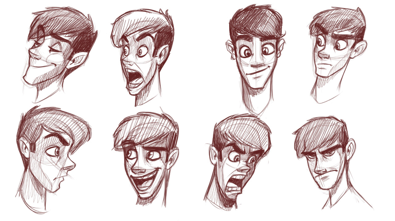 1280x718 How To Draw A Male Head