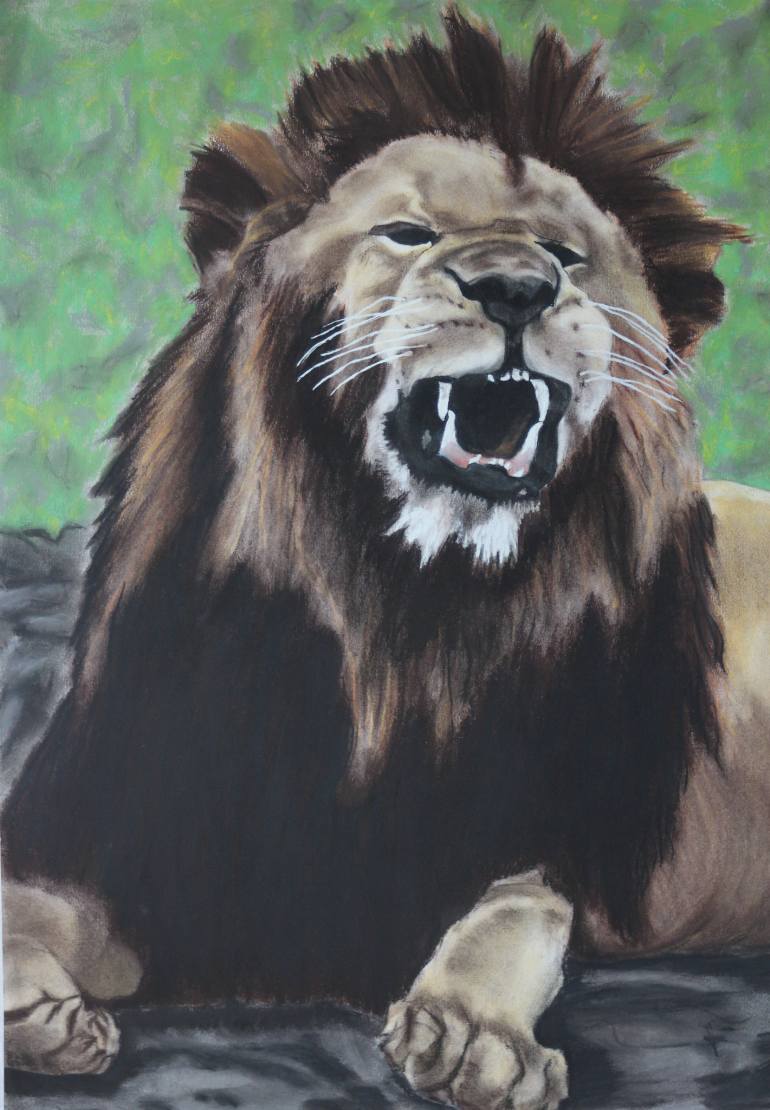 770x1110 Saatchi Art Male Lion Drawing By Attila Nagy