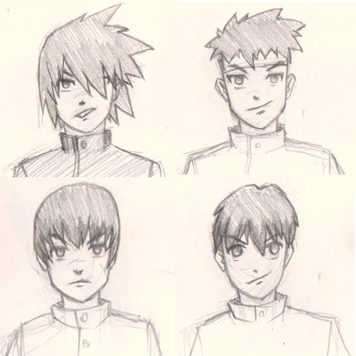 400x400 Draw Manga Hair 4 Different Ways For Male Characters Digital