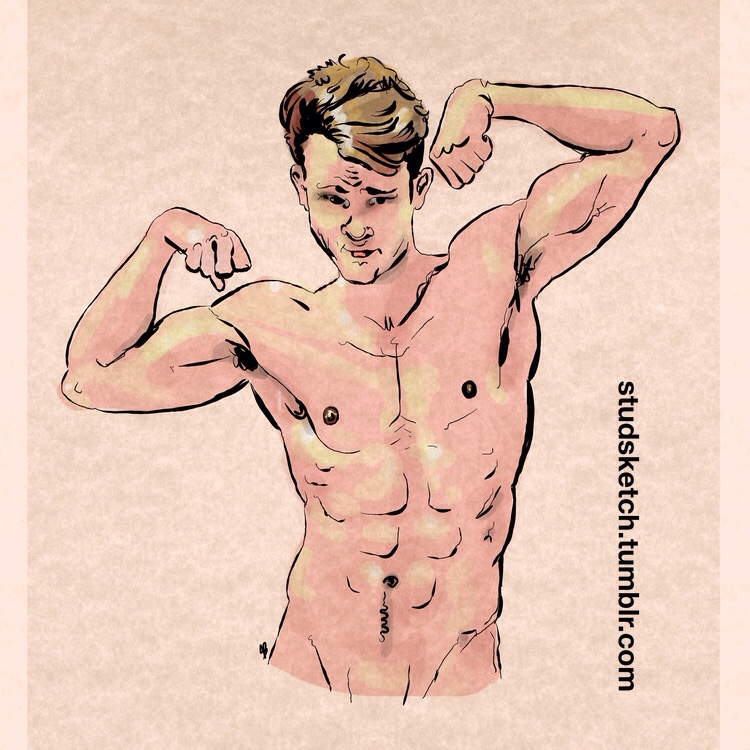 750x750 Ludan Theron Shirtless Male Model