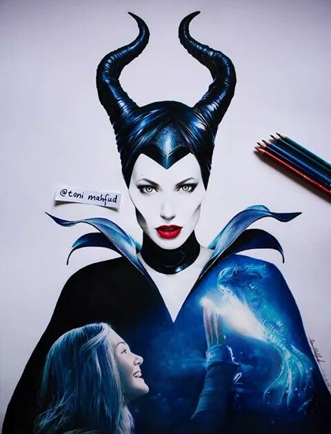 480x629 Maleficent Drawing