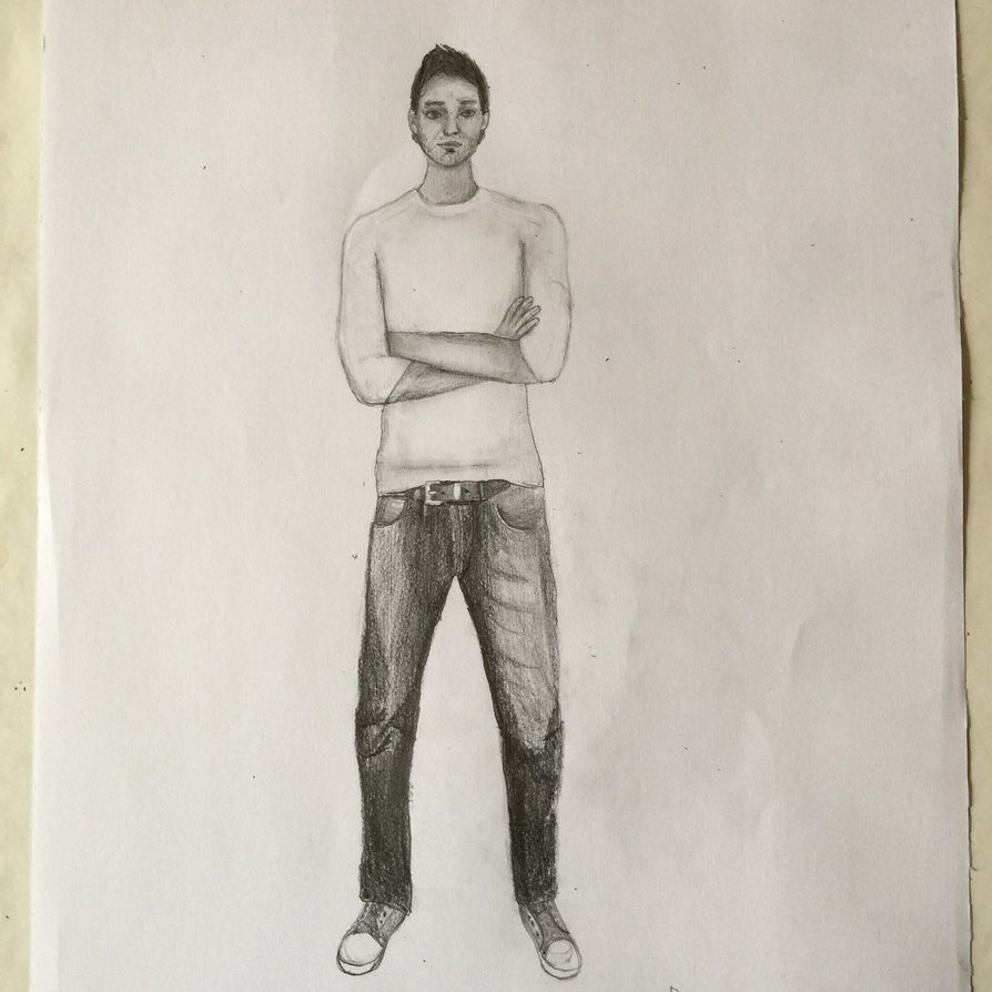 894x894 Man, Full Body Drawing Test By Danielmanni