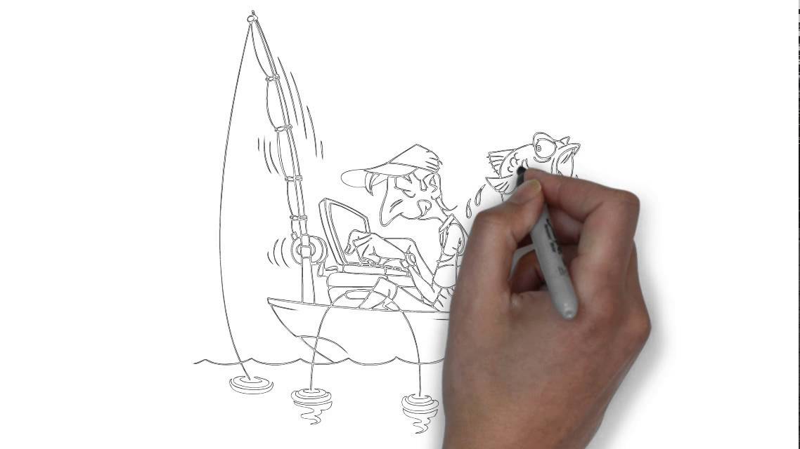 1138x640 How To Draw A Man Fishing