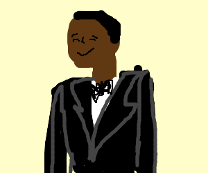 300x250 Smiling Black Man In Tuxedo