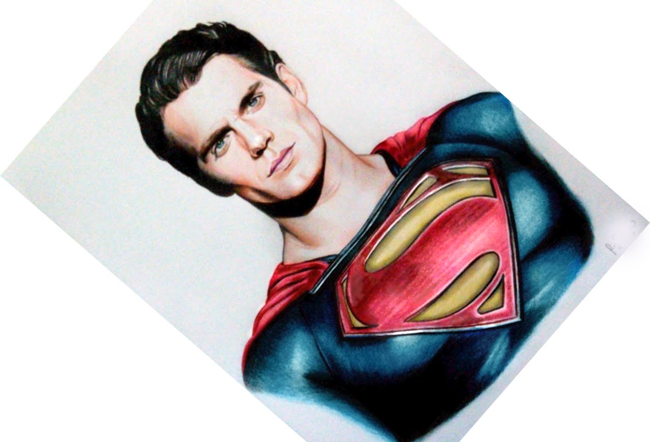 1277x869 Drawing Man Of Steel Superman
