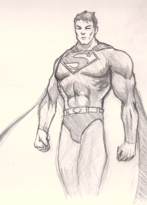 500x695 How To Draw Superman