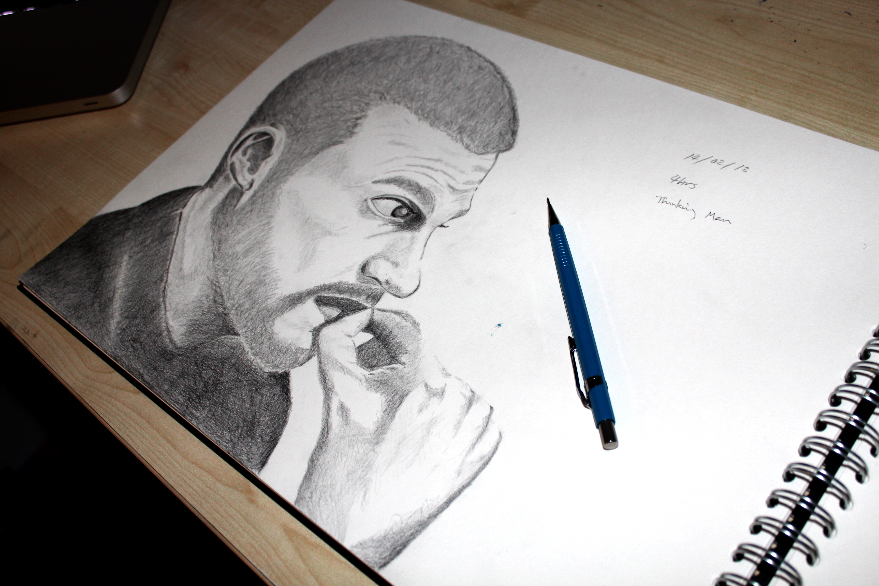 3456x2304 Thinking Man Hiro Noguchi