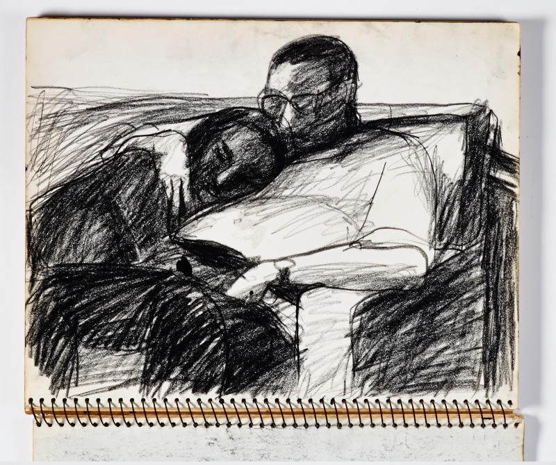 800x669 Diebenkorn, Crayon, Page 055 From Sketchbook