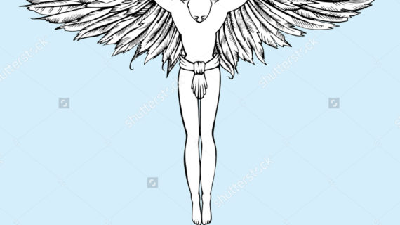 570x320 Man With Wings Drawing How To Draw Wings