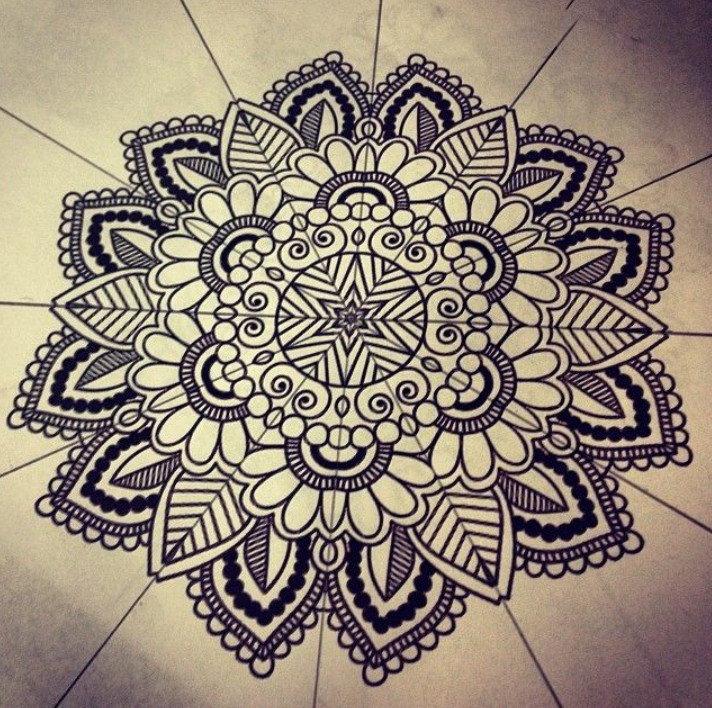 712x708 How To Draw Mandala Patterns Mandala Coloring Books