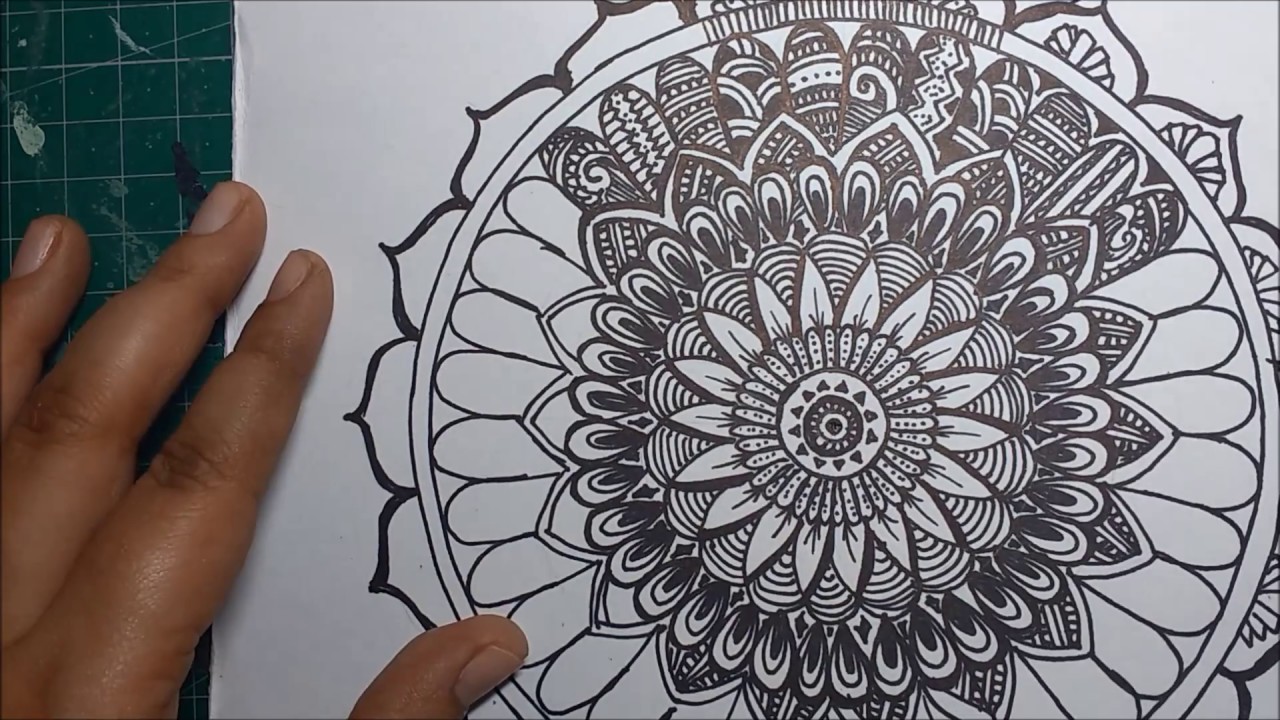 1280x720 How To Draw A Mandala (Step By Step Process)