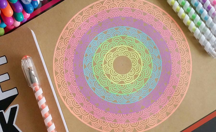 900x550 Easy Steps On How To Start Drawing A Colorful Mandala Ooly