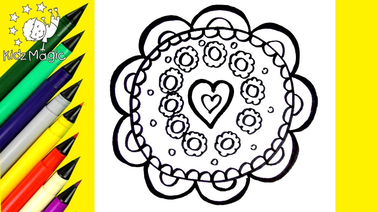 1280x720 Draw And Color Mandala Coloring Page Mandala Coloring Pages