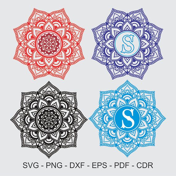 570x570 Mandala Clipart Svg Dxf Cdr Eps Png Pdf Iron On Mandala Svg