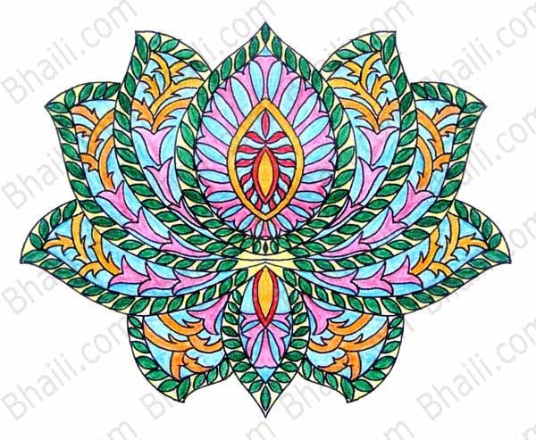 600x493 Free Mandala Coloring Page Bhaili Your Friend