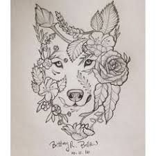 225x225 Image Result For Wolf And Flowers Drawing Flowers