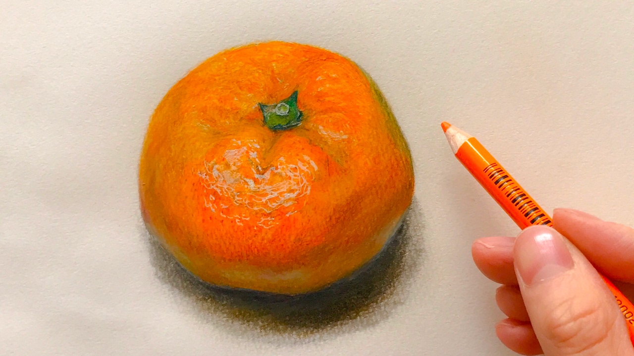 1280x720 Hyper Realistic Speed Drawing How To Draw Orange Yui Colored