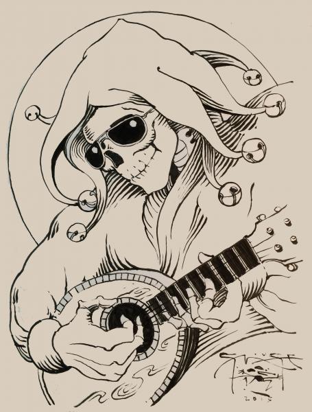 455x600 Mandolin Jester Mousestudios