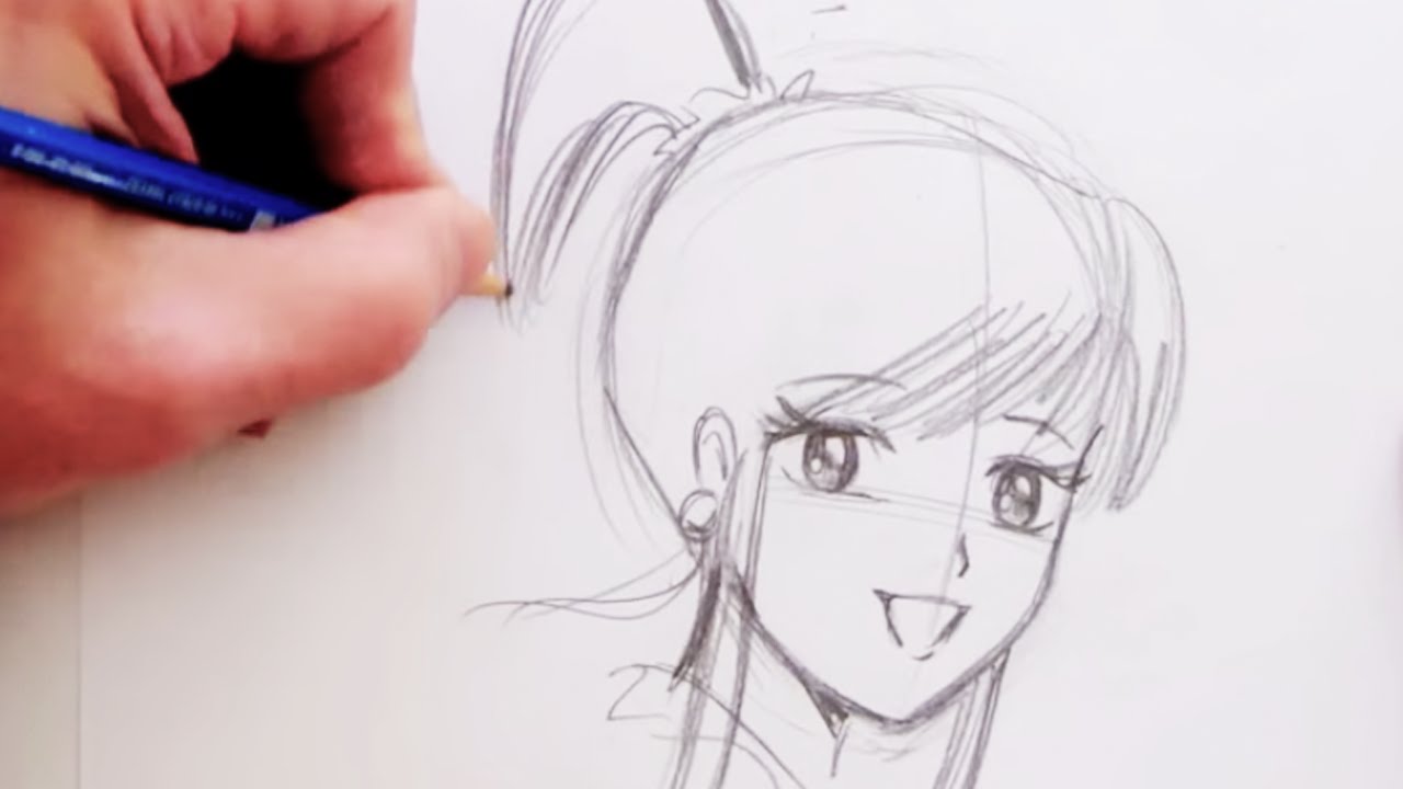 1280x720 How To Draw A Basic Manga Girl (Step By Step)
