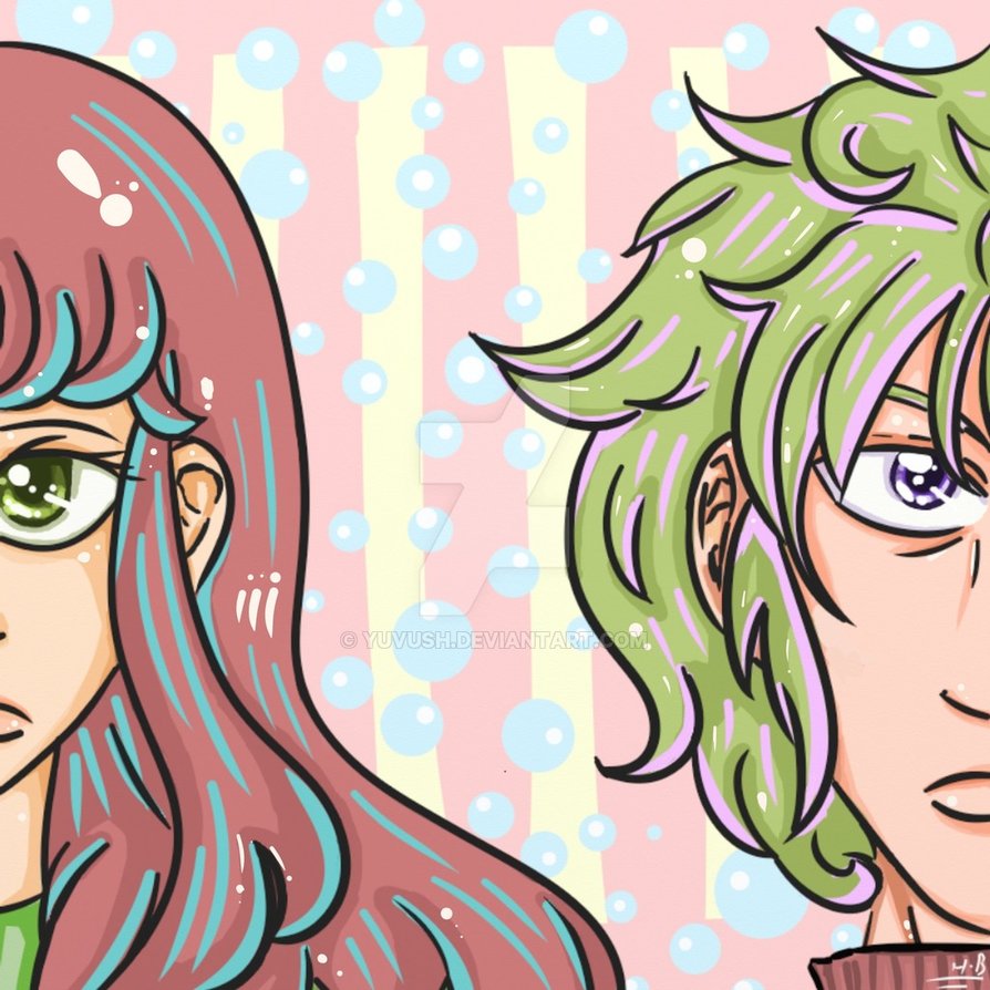 894x894 Cute Girl And Guy Drawing By Yuvush