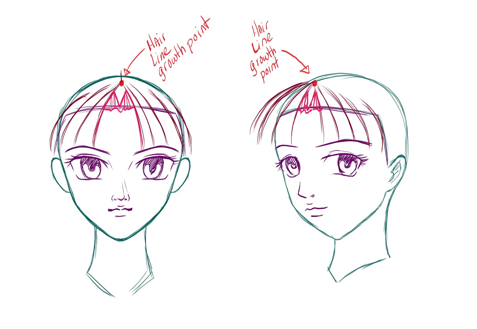 1600x1103 How To Draw Animemanga Hair