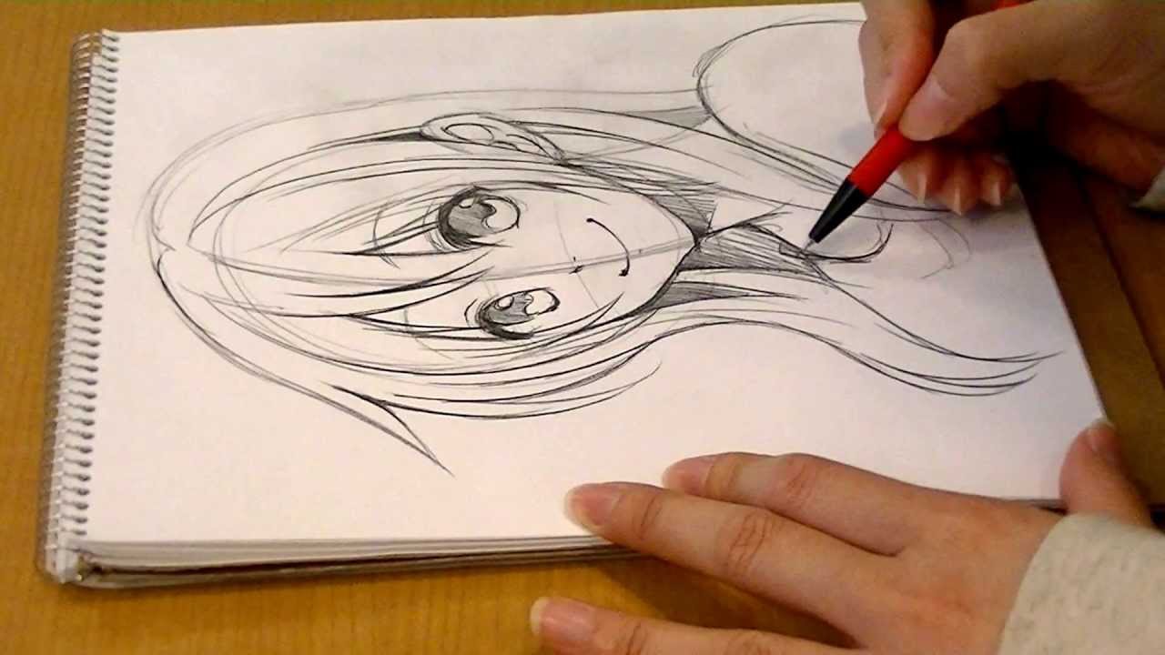 1280x720 Morita's Manga Come Back!.drawing Girl's Face By Pencil 01