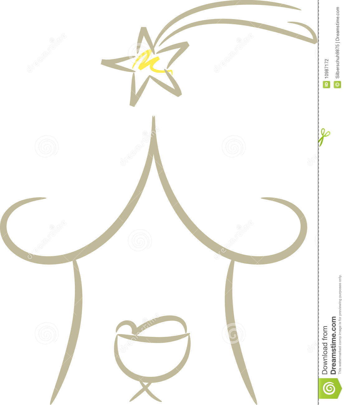 1110x1300 Simple Nativity Scene Drawing Simple Nativity Scene Stock