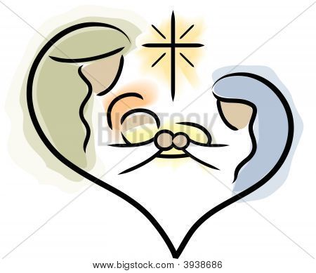 450x389 Nativity Drawing Or Photo Of Vector Drawing Of Mary