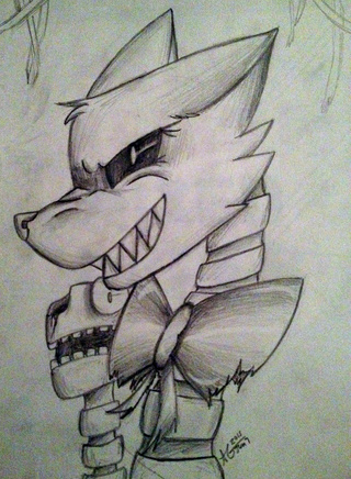 320x436 Here's A Drawing Of One Of My Fav Characters In Fnaf, Mangle!! I