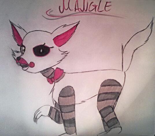 536x471 Mangle Fnaf 2 Drawing