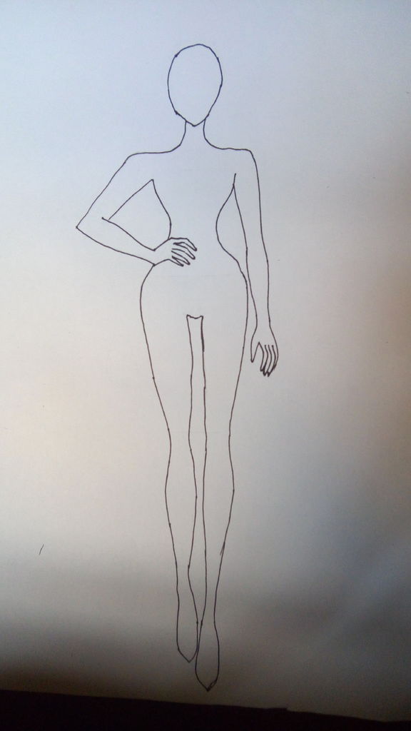 576x1024 How To Draw A Simple Fashion Illustration 6 Steps