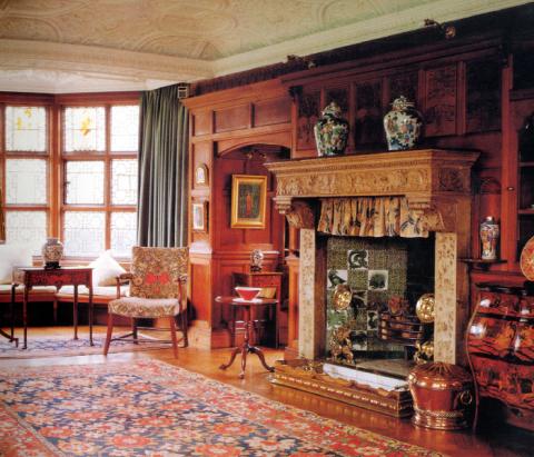 480x411 The Drawing Room 1893 Wightwick Manor, Staffordshire. Professor