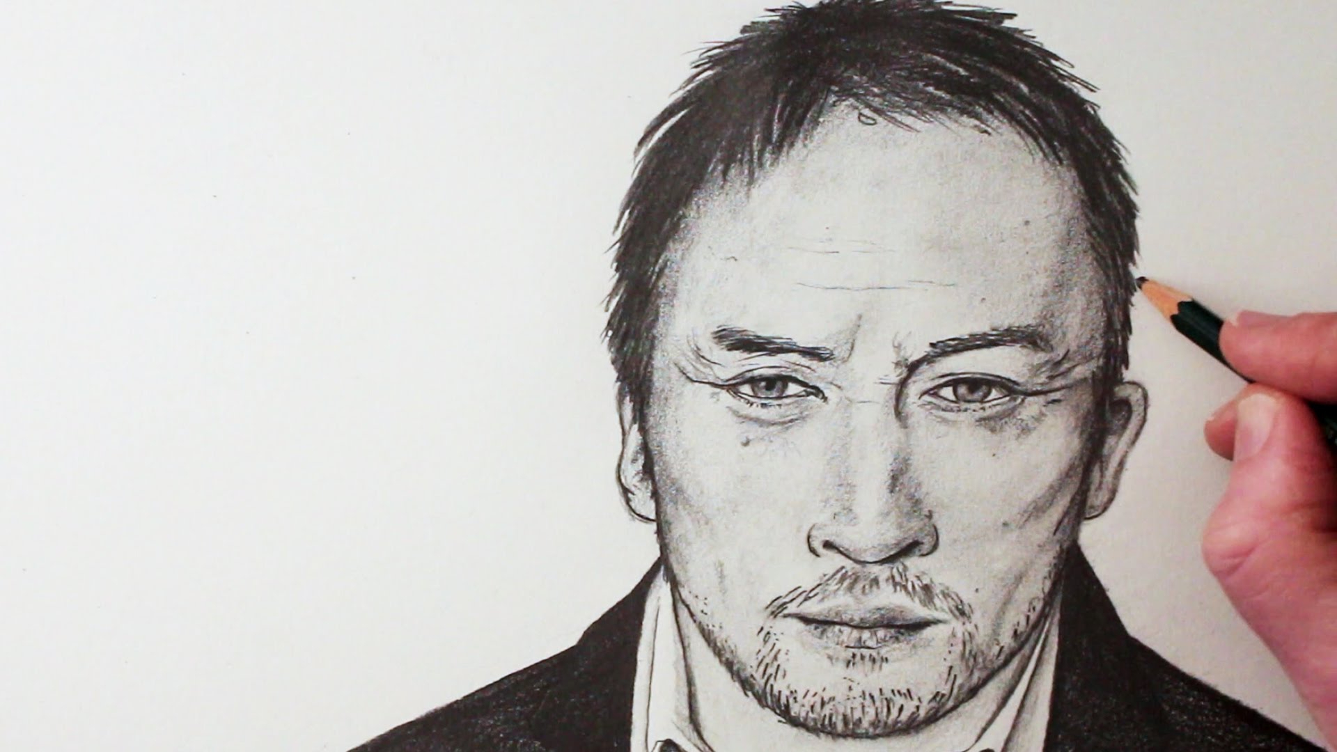 1920x1080 Pencil Drawing Of Man Face Male Face Sketch By Jjcu