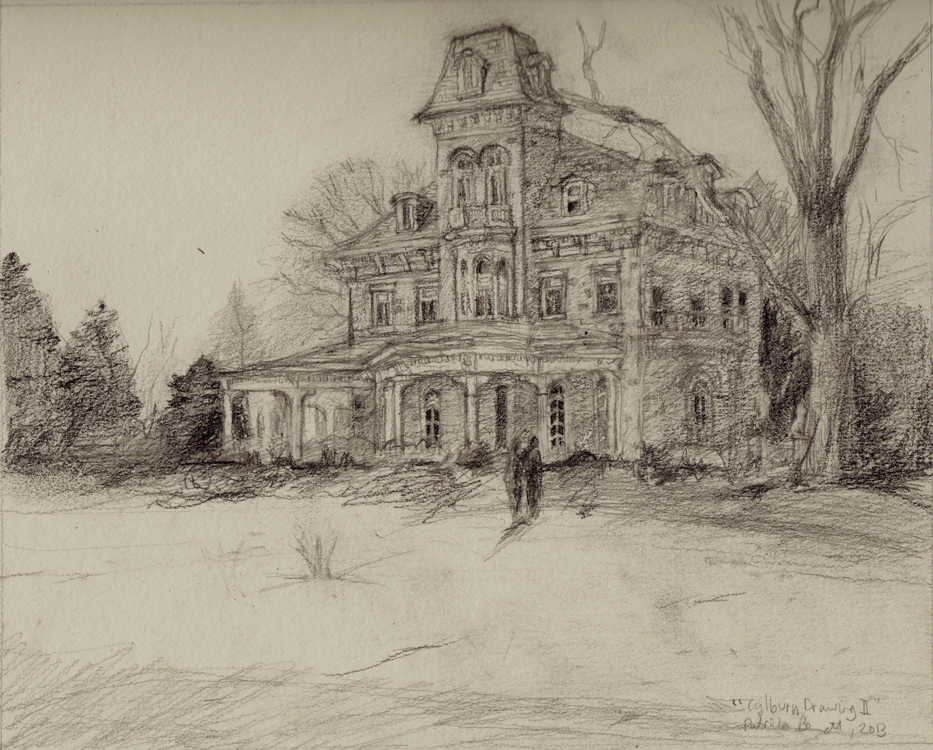 933x750 Patricia Bennett Fine Art Painter Cylburn Mansion Drawing