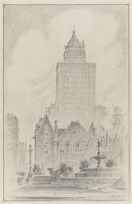 520x800 The Gilded Age Era A Drawing Of The Cornelius Vanderbilt Ii Mansion