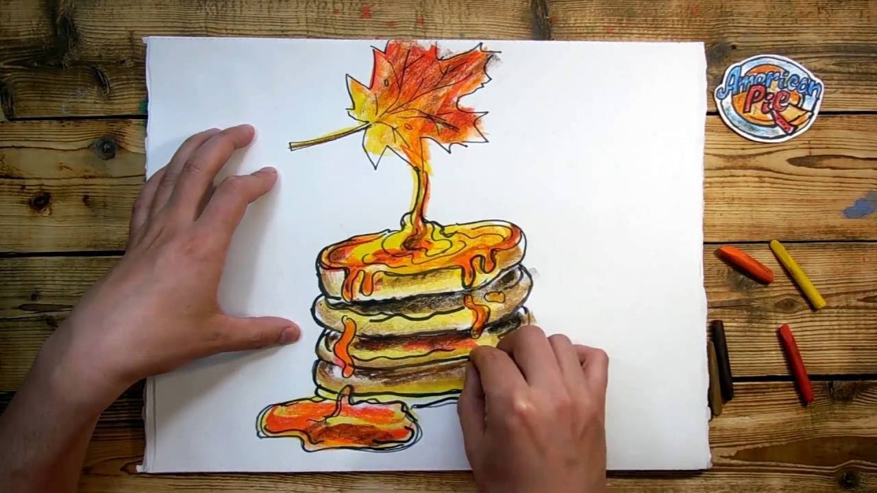 1280x720 How To Draw Pancakes With Maple Syrup