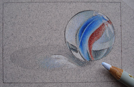 455x295 How To Draw A Marble Step By Step Realistic Drawing Art Lesson
