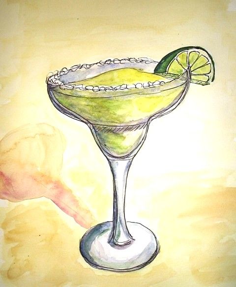 480x583 Template For Margarita Drawing
