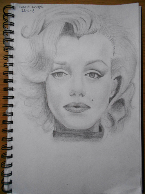 500x667 Marilyn Monroe Drawing Uploaded By Sofie Drew