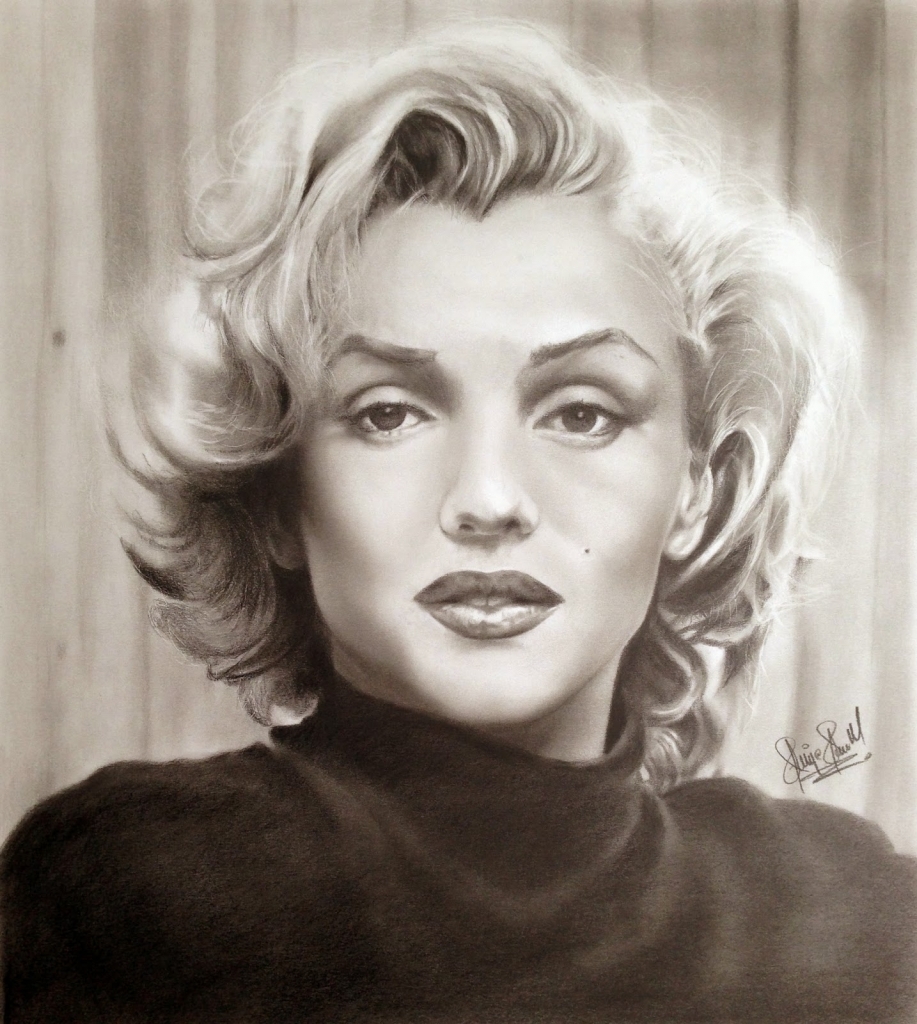 Marilyn Monroe Pencil Drawing at GetDrawings | Free download