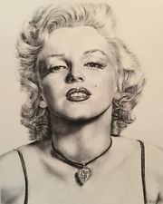 180x225 Marilyn Monroe Pencil Drawing Ebay