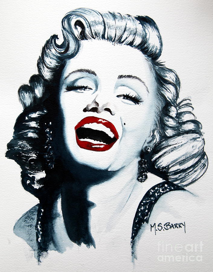 705x900 Marilyn Monroe Painting By Maria Barry