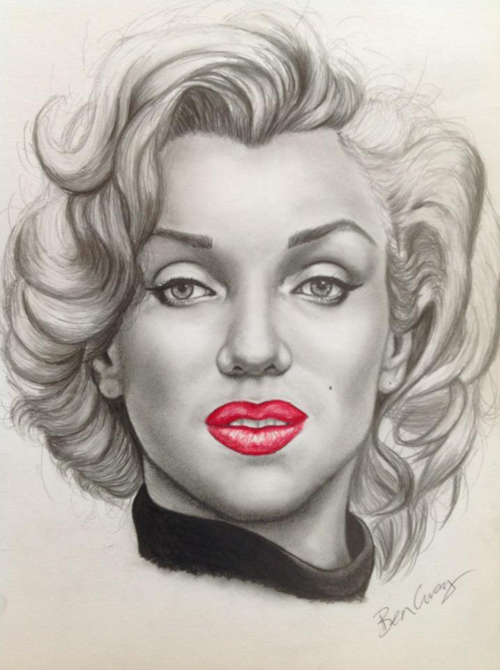 Marilyn Monroe Portrait Drawing at GetDrawings | Free download