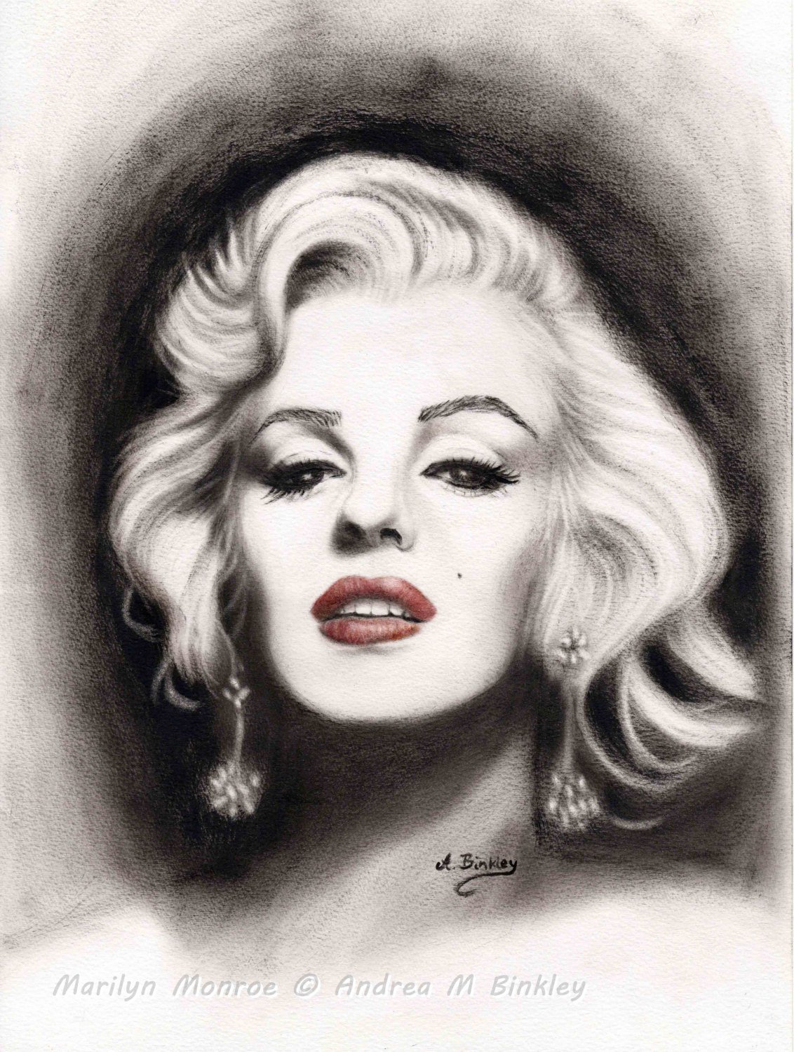 Marilyn Monroe Portrait Drawing at GetDrawings | Free download