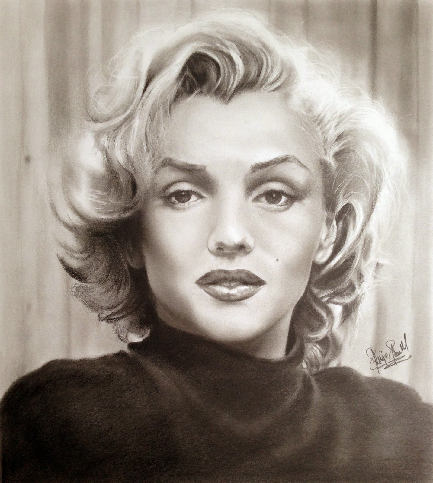 Marilyn Monroe Portrait Drawing at GetDrawings | Free download
