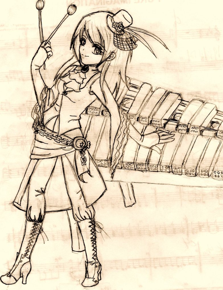 784x1018 Steampunk Marimba By Charlette Cheshire
