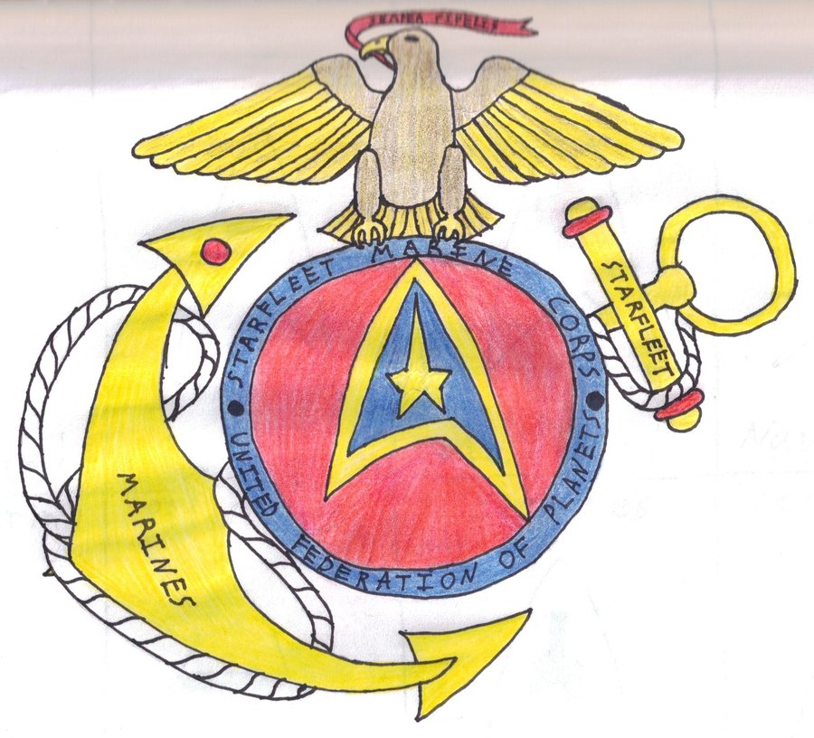 900x816 Starfleet Marine Corps Emblem By Djfirehawk