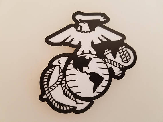 570x427 Usmc Marine Corps Logo 3 X 3 Die Cut Vinyl Sticker