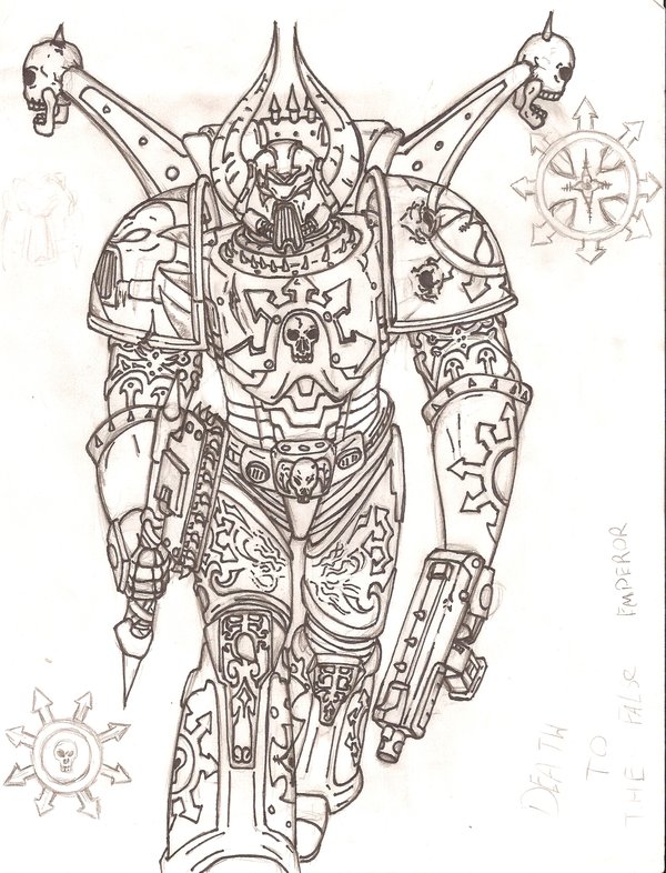 600x786 Chaos Space Marine Design By Evill33tchaos